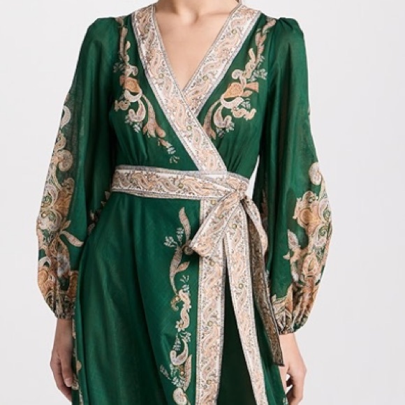 ZIMMERMANN
Devi printed cotton wrap dress - US 12 - Picture 3 of 15